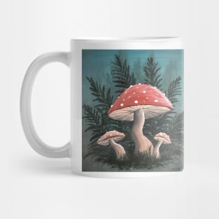 Cute Mushrooms and Ferns Mug